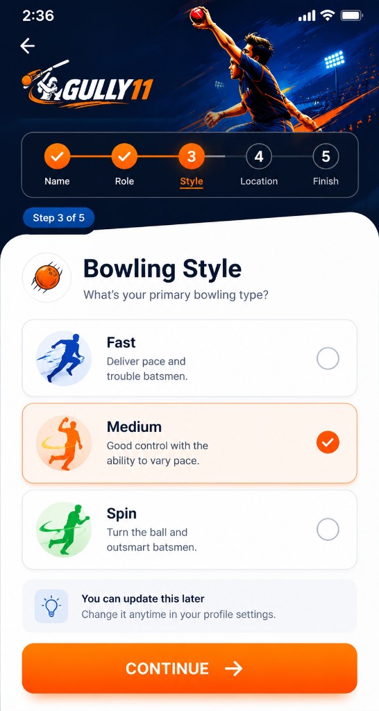 Bowling step