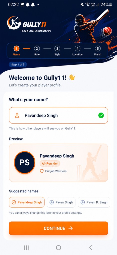 Name step